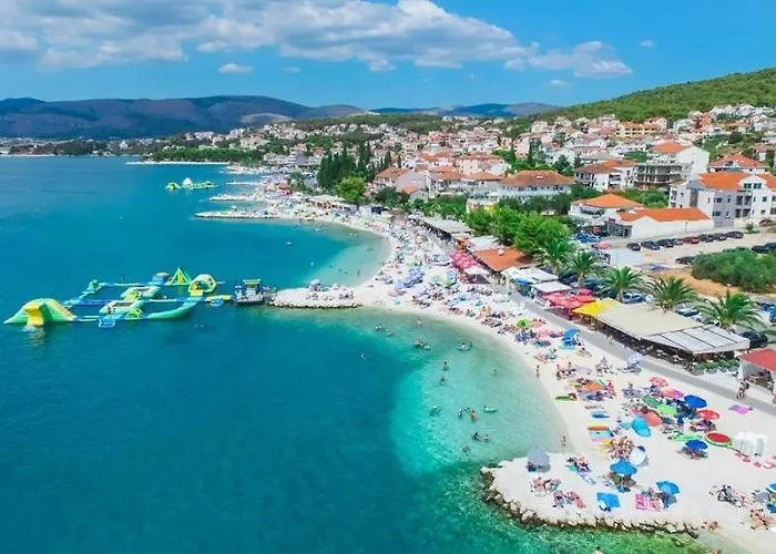 In Okrug Gornji With Sea View, Terrace, Air Conditioning, W-lan 5045-1 Appartement